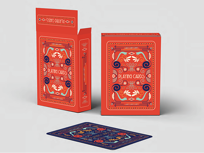 Typographic Playing Cards Box