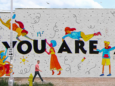 You Are Apart of this Story Mural Wall Mockup