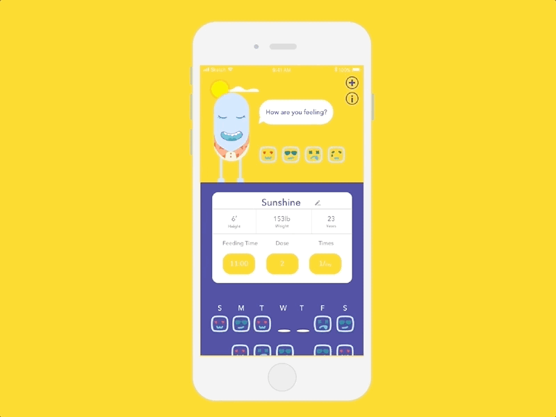 Pill Monster - Pick you monster animation pill product ui ux
