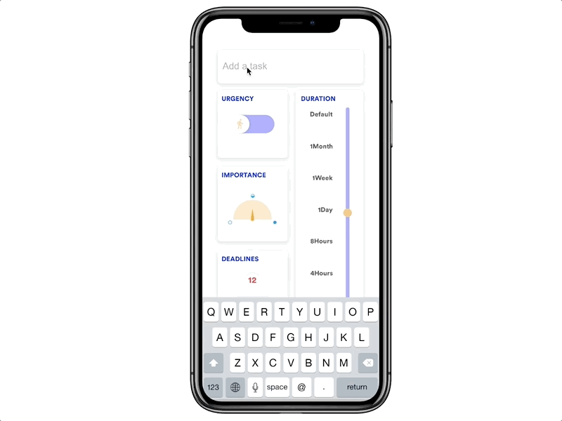 RANK | TASK MANAGEMENT app design design framer interaction iphone x management motion product product page task ui ux