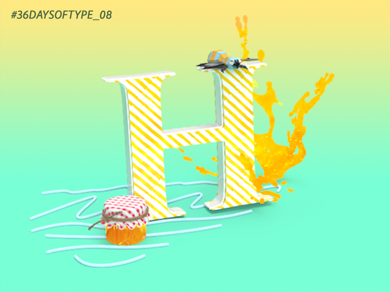 H for 36 Days of Type 36daysoftype-h digital 3d 3d daily inspiration adobephotoshop typography typedesign type challenge lettering digital adobedimension 3d type type daily type daily challange 3d art foodandtype design 36daysoftype