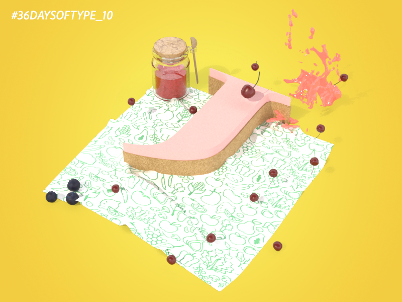 J is for 36 Days of Type 36daysoftype-j 3d digital art digital 3d daily inspiration adobephotoshop typography typedesign type challenge lettering digital adobedimension 3d type type daily type daily challange 3d art foodandtype design 36daysoftype
