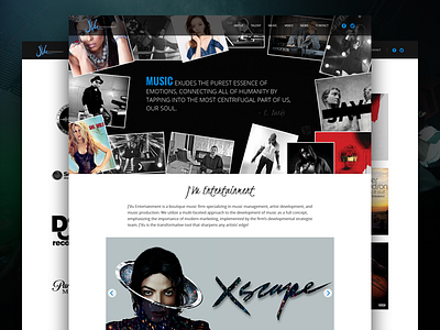 Entertainment Firm Website