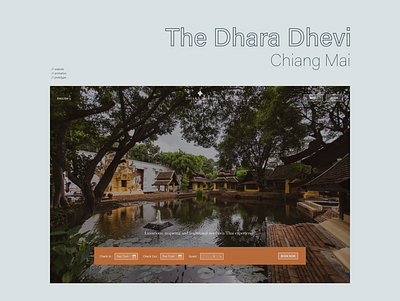 The Dhara Dhevi Chiang Mai | Website design design jirawat.kw website