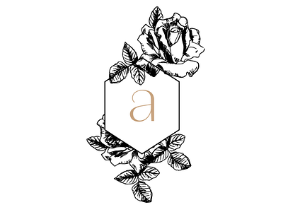 vintage floral logo