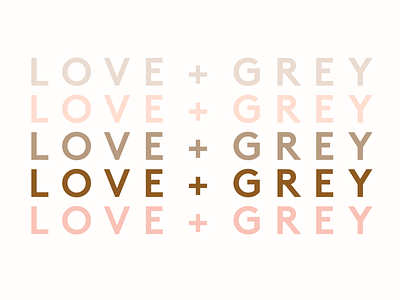 LOVE + GREY branding feminine modern neutral pink pink logo simple