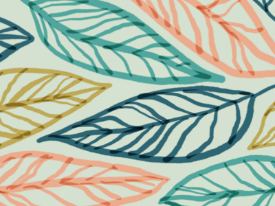 Painted Tropical inspired pattern colorful pattern illustrations tropical leaves tropical