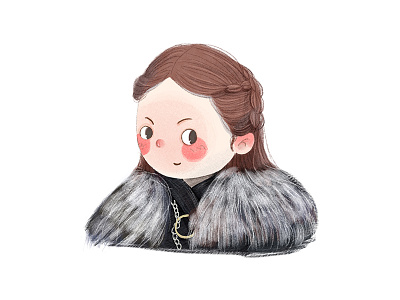 Sansa Stark game of thrones illustration sansa stark