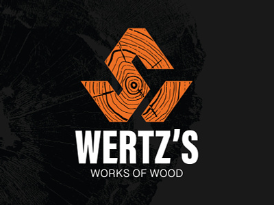 Wertz's Works of Wood Logo brandidentity brandidentitydesign branding craftsman logo logodesign logos orange wood wooddesign woodgrain woodlogo woodshop woodtexture woodworker woodworking woodworkinglogo woodworks