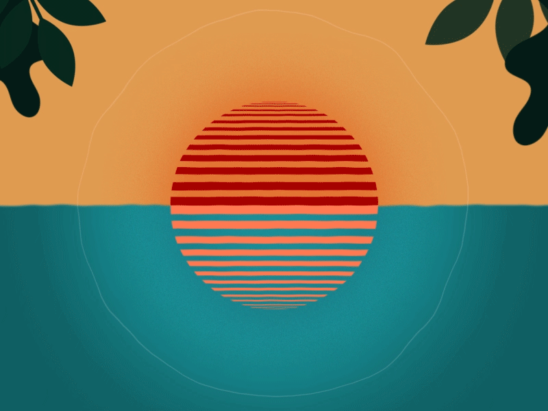 Vacation adobe after effects animation design gif illustration motion motion design