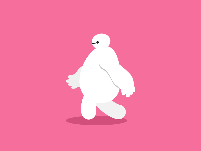 big white is walking animation gif walk