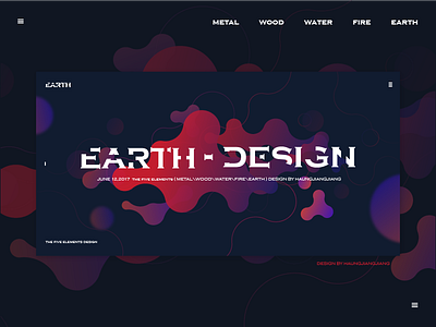 The Five Elements Design gradual change graphic design