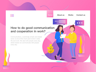 communication communication flat illusion illustrator web