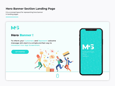 Hero Benner Section Landing Page figma figmadesign hero banner hero section hero slider landing landing design landing page layout ui webdesign