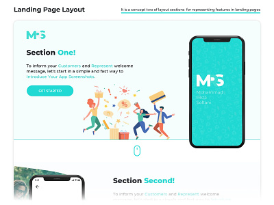 Hero Benner Section Landing Page with Features Section concept figma hero banner hero section landing design landingpage ui