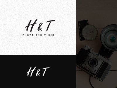 H & T Logo design icon logo typography