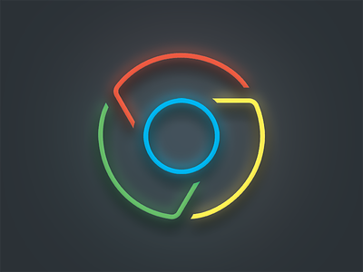 Chrome v2 chrome color concept cool google icon internet line logo