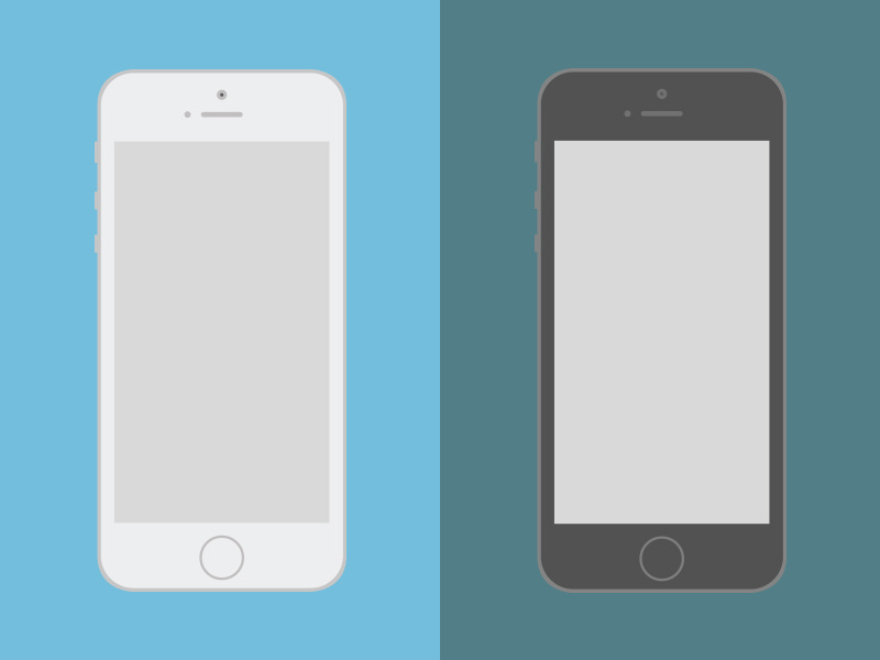 Iphone 5s iphone 5s mockup flat apple ai ps