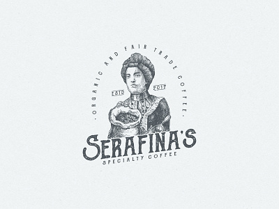 Engraved Drawing logo for Serafina's