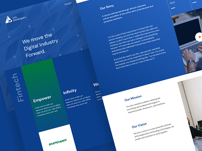 InfoDevelopers Website figma ui website