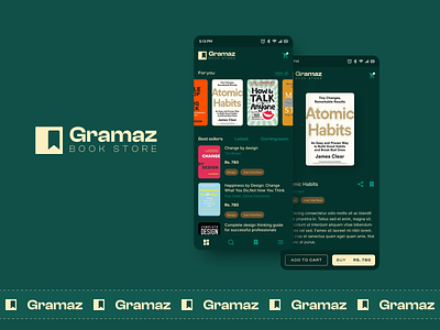 Gramaz Online Book Store book bookstore figma logo ui