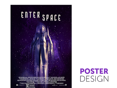 Poster Design | Enter Space angel compositing design illustration photoshop poster poster art travel