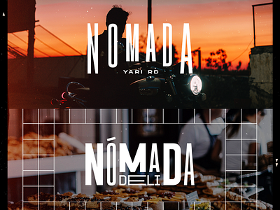 Logo renders for Nomada cafe branding cafe editorial logo logo design logodesign logotype menu merchandise typogaphy wordmark