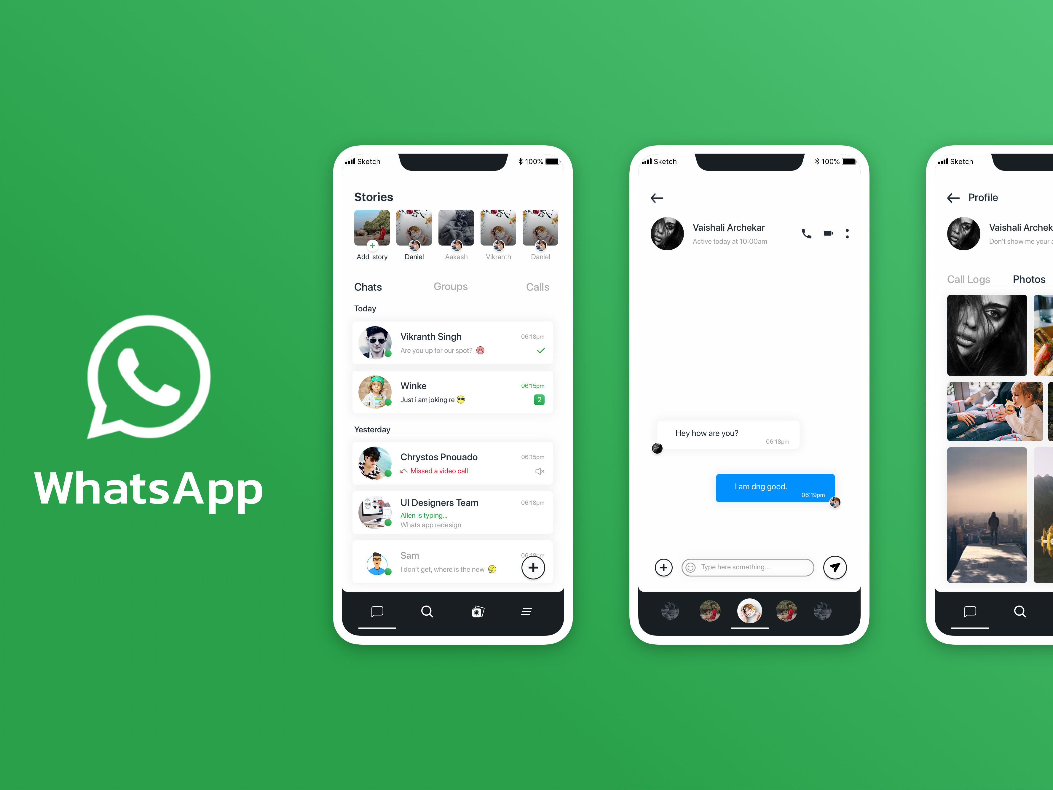 Изменился дизайн whatsapp