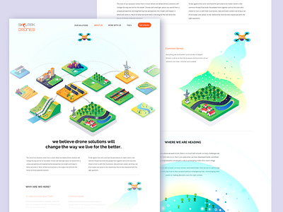 Skylark Drones - About ariel bangalore capture colorful drones illustration india information isometric mapping skylark startup