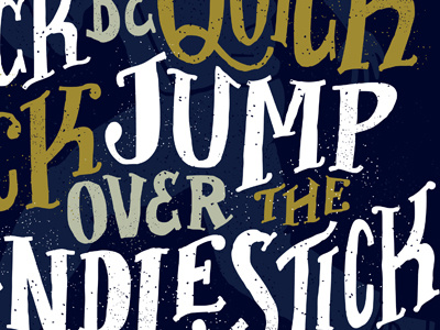 "Jack Be..." illustration lettering nursery rhyme vaughn fender vaughnfender