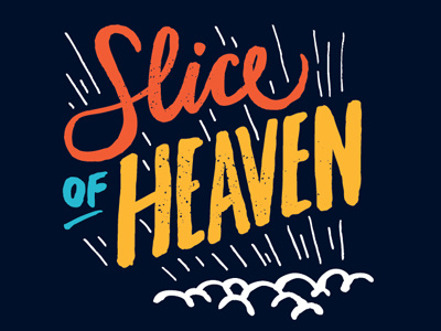 Slice of Heaven pt. 2 fender heaven lettering pizza slice vaughn vaughnfender