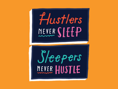 Never Sleep fender hustle lettering type vaughn