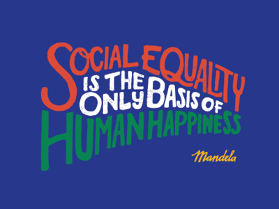 Mandela lettering mandela quote type