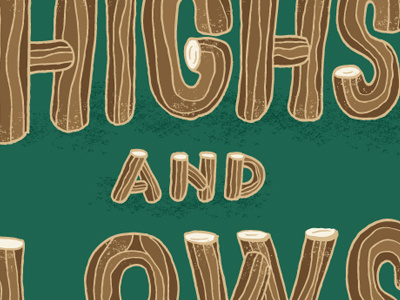 Highs and Lows hand drawn highs and lows lettering type vaughn fender