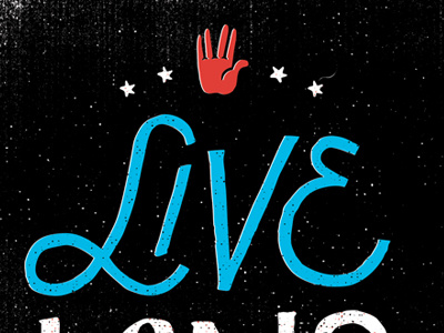 Live Long & Prosper 1 lettering live long prosper super precious vaughn fender
