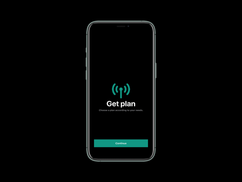 Choose data plan - iOS app concept app canada design flat minimal toronto ui ui design ux uxdesign