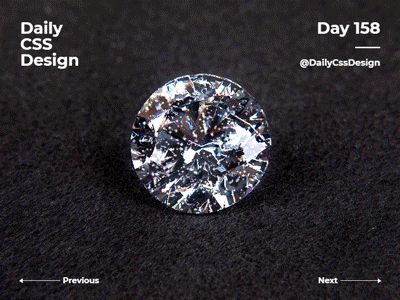 Day 158 - Daily CSS Design css diamond interactive particles web webgl