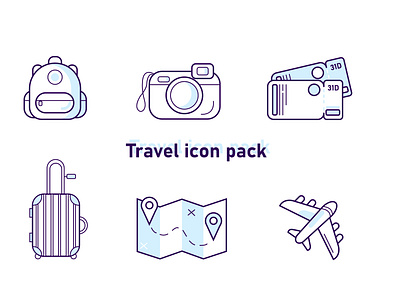 Travel icon pack icon iconpack icons iconset illustraion illustrator vector vectoricons