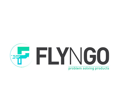 Logo design of FlynGo-problem solving products branding fitness fitness logo logo logo alphabet