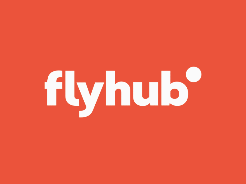 FlyHub Logo Loader 2d animation animation loading animation logo logo animation motion graphic