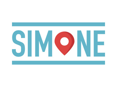 Simone blue color design graphic illustrator logo travel