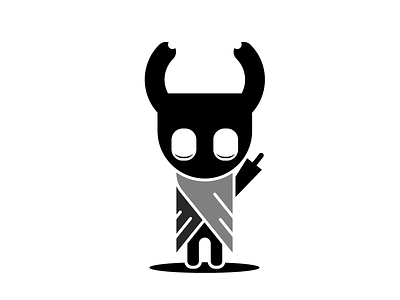 The Knight character character design flat hollow knight illustration illustrator the knight vector