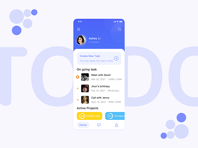 To Do List app design figma ui