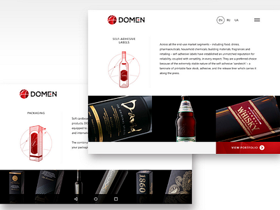 Website for Domen Group design goldweb site web