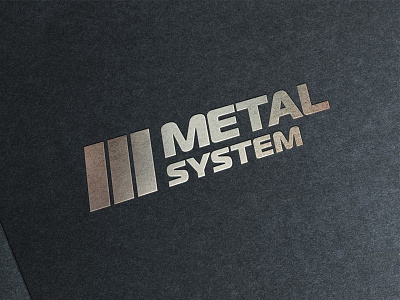 Logo creating for Metal System design goldweb logo