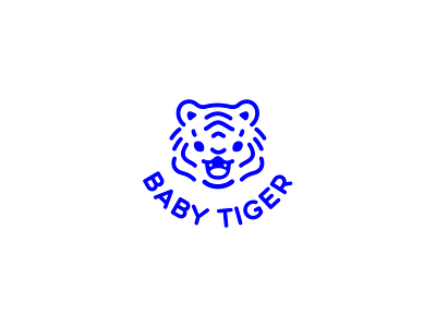 Baby Tiger cat cute design funy logo tiger tiger logo