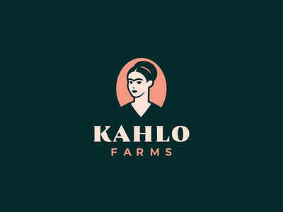 Kahlo Farms branding cosmetic design flower logo fridakahlo logo logotype pattern rose vector