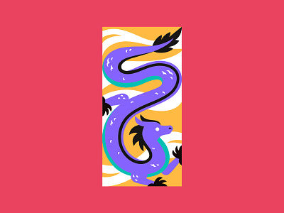 Dragon design dragon illustration typography vector