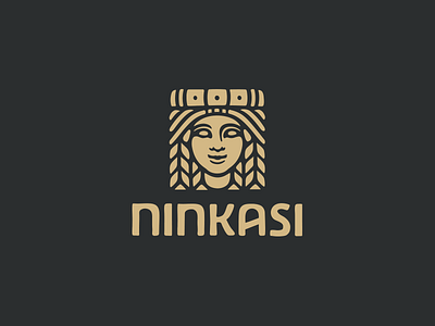 Ninkasi babilon drink goddess logo woman