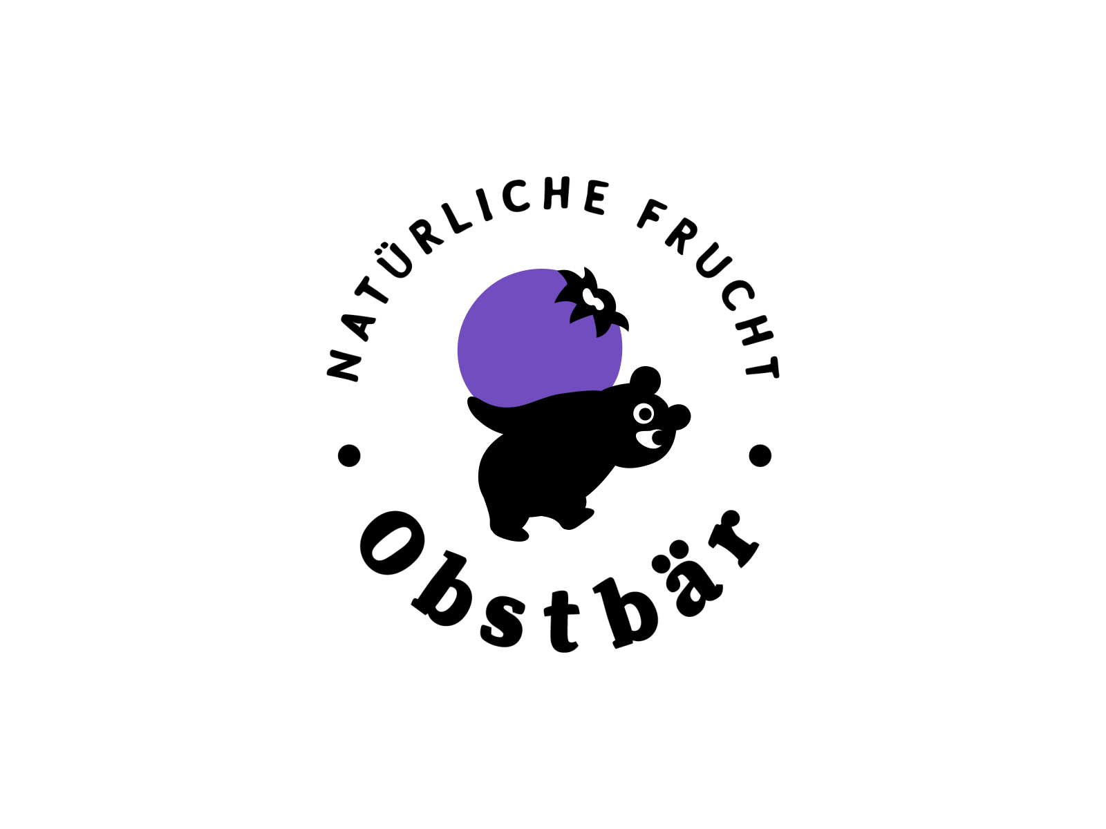 Obstbär Blueberries animation bear branding cute fruit gif logo motion